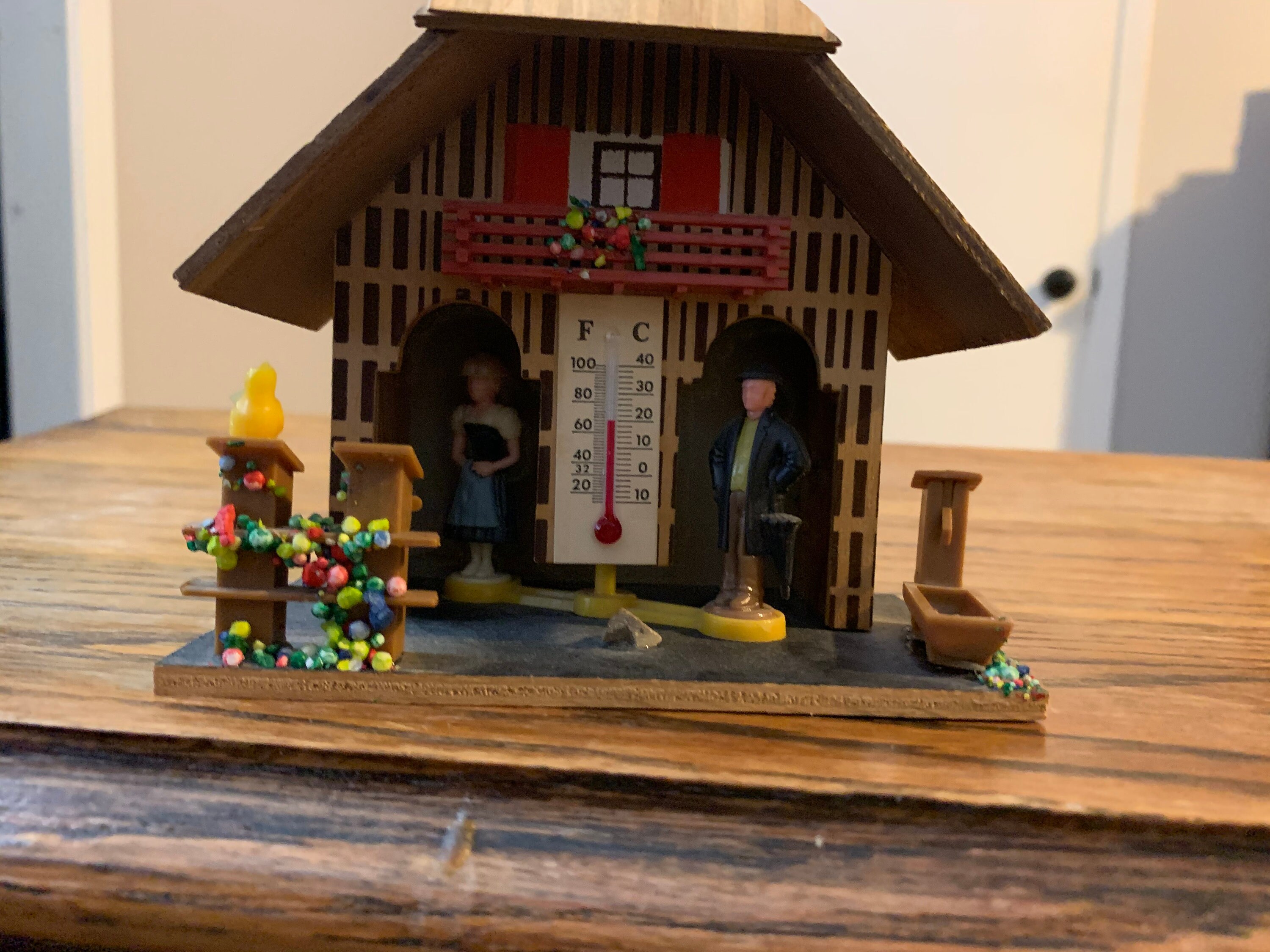 Vintage Outdoor Thermometer and Weather Indicator Etsy