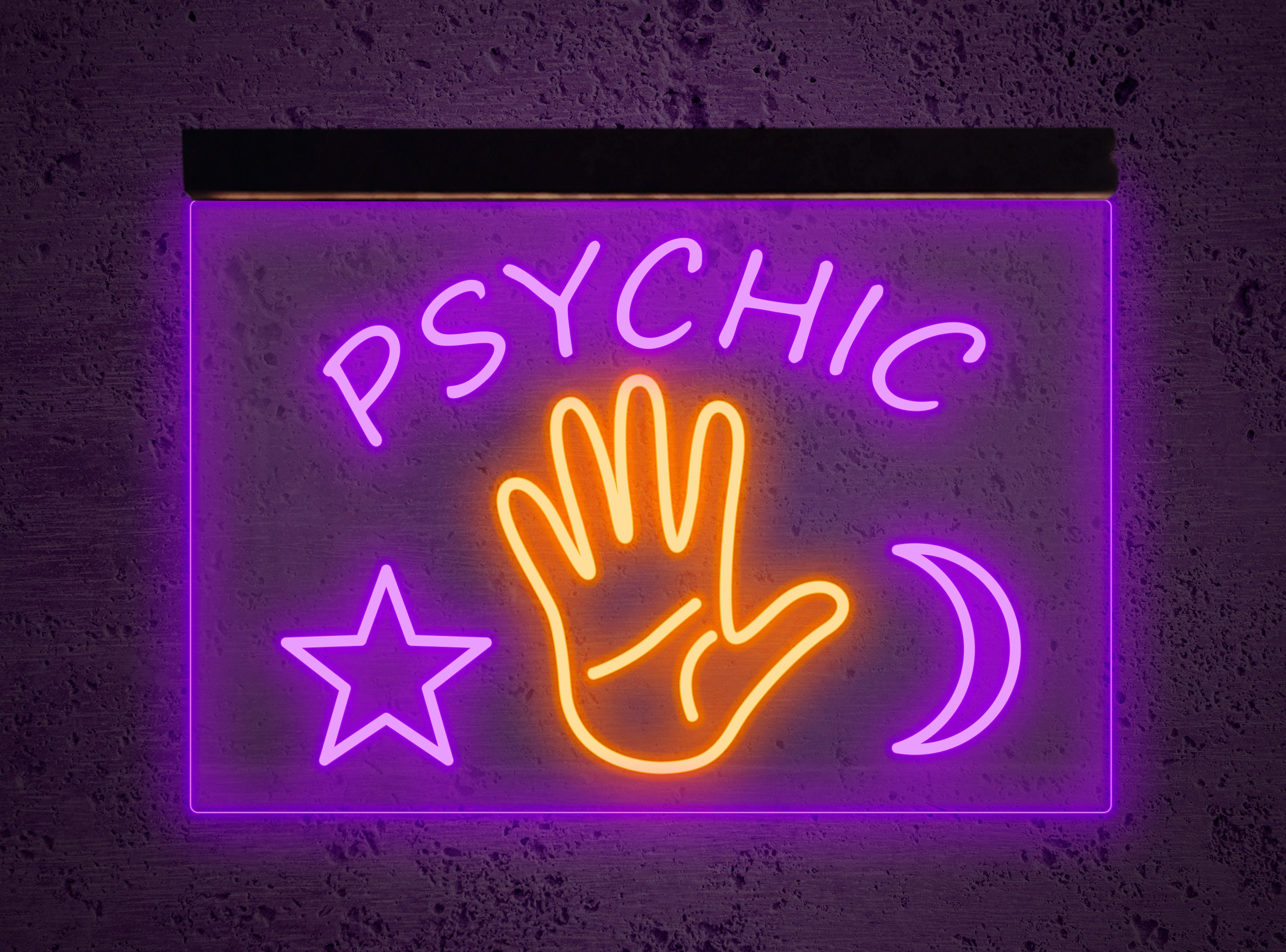 Psychic neon signPsychic led signPsychic wall artPsychic | Etsy