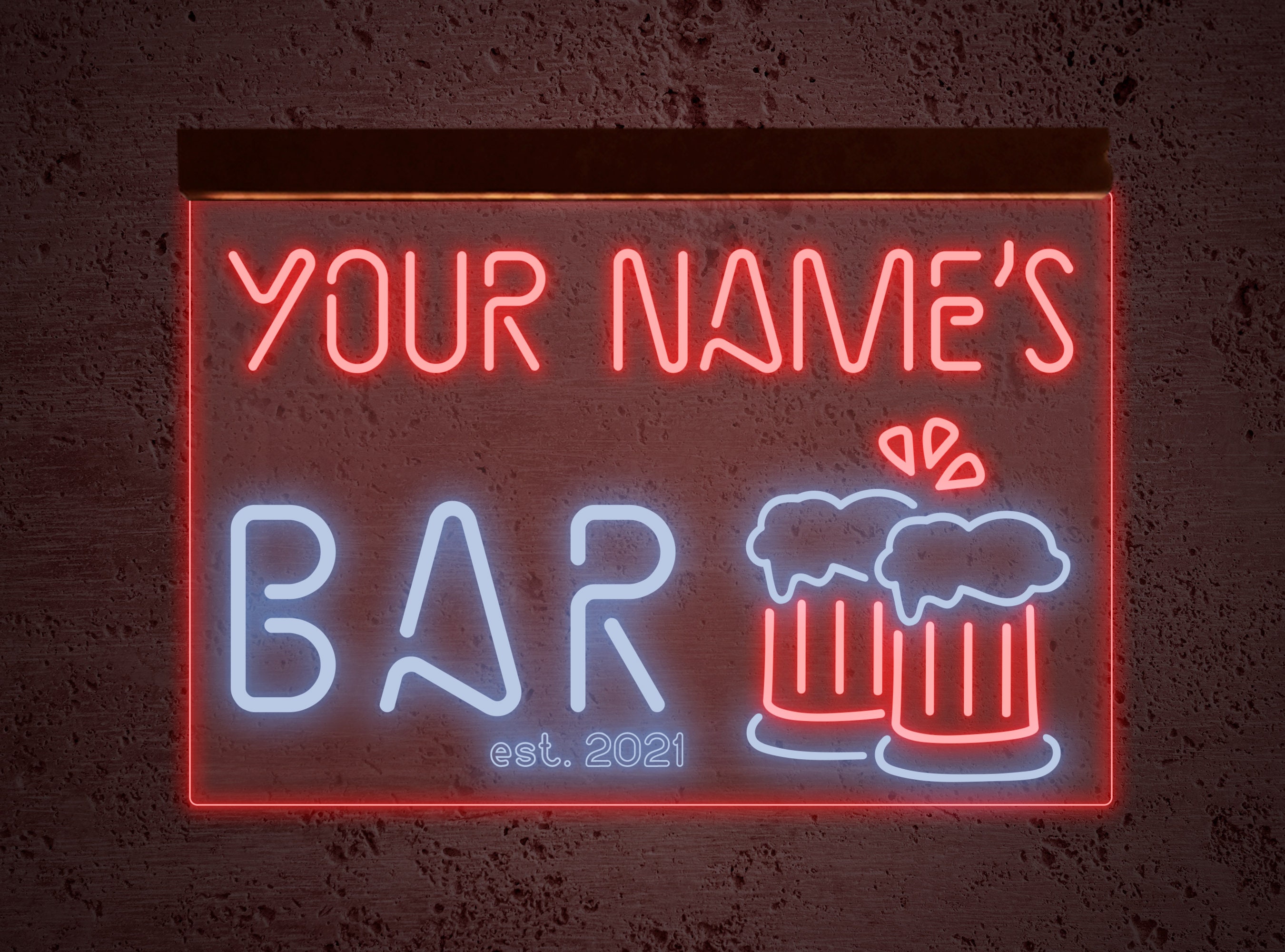 Bar neon signBar led signCustom bar neon signCustom bar led Etsy