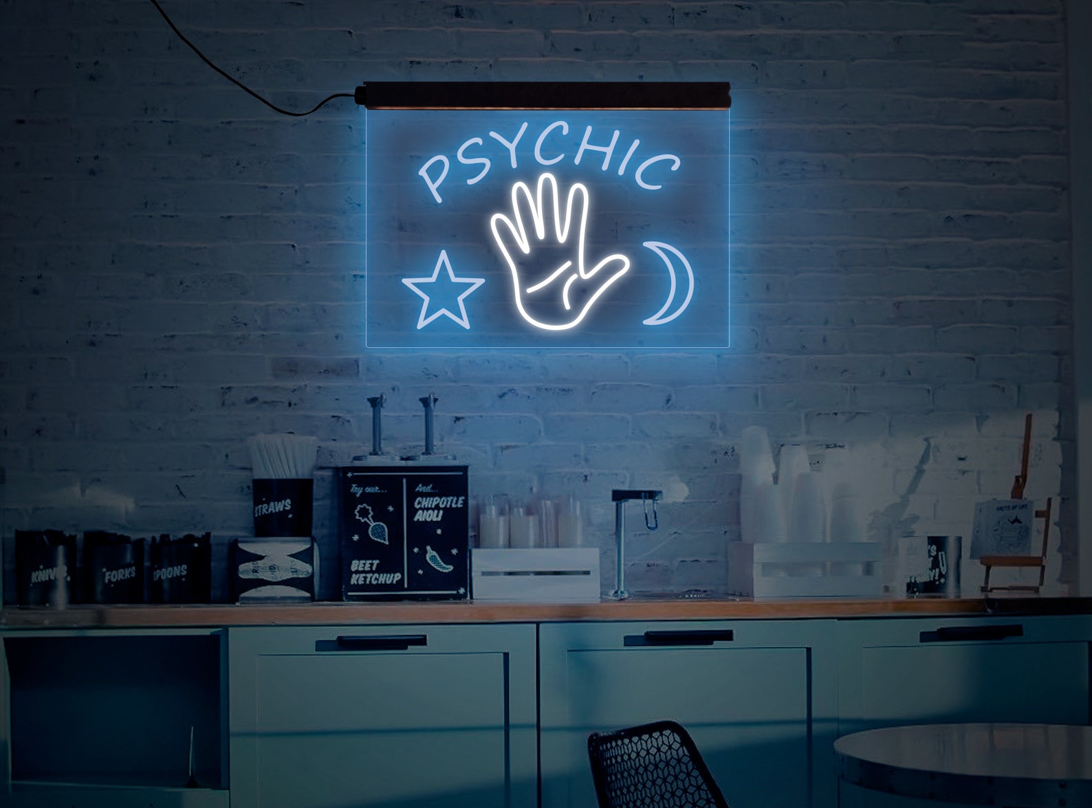 Psychic Neon Signpsychic Led Signpsychic Wall Artpsychic Etsy UK