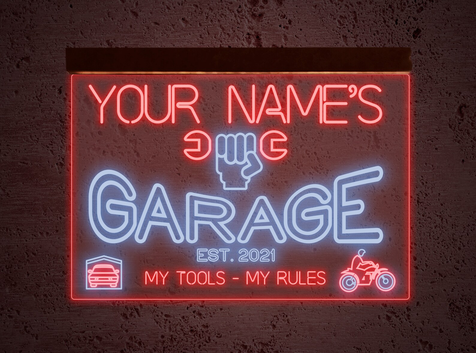 Garage neon signGarage neon lightGarage led signGarage sign Etsy