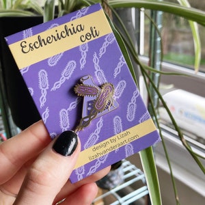 Escherichia coli Emaille Pin Anstecker
