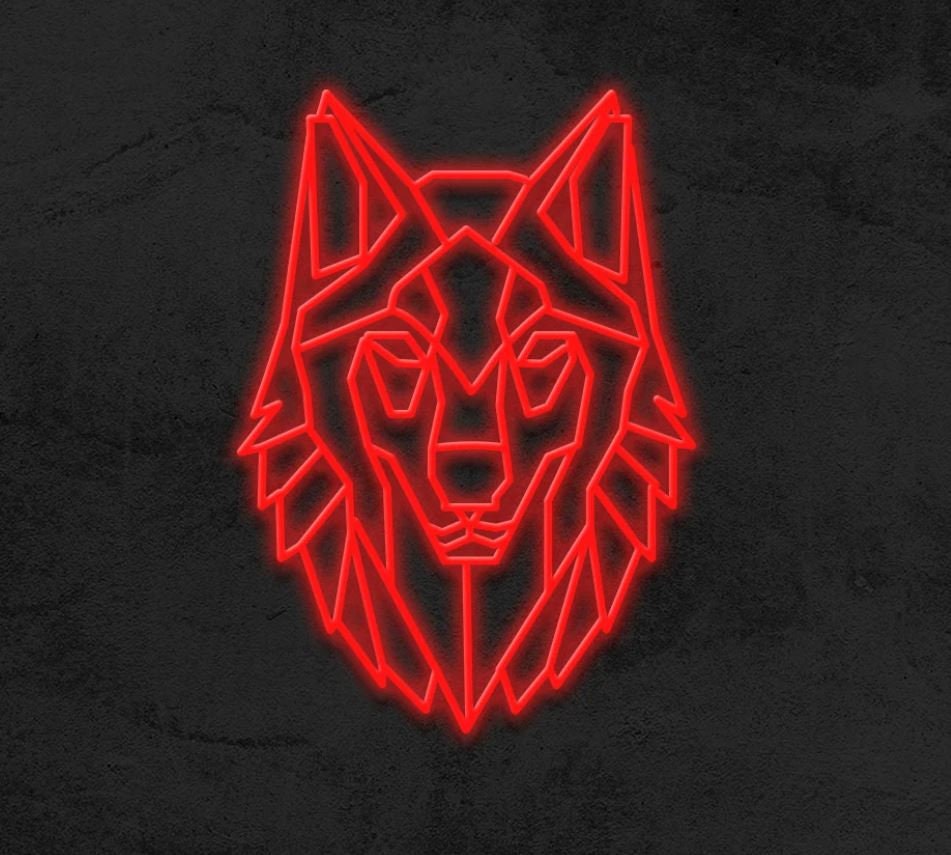 Wolf Neon Wolf Decor Neon Sign Light Living Room Decor Etsy