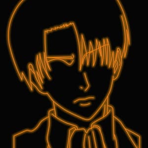Levi Neon Sign Attack On Titan Neon Sign Neon Sign Light | Etsy