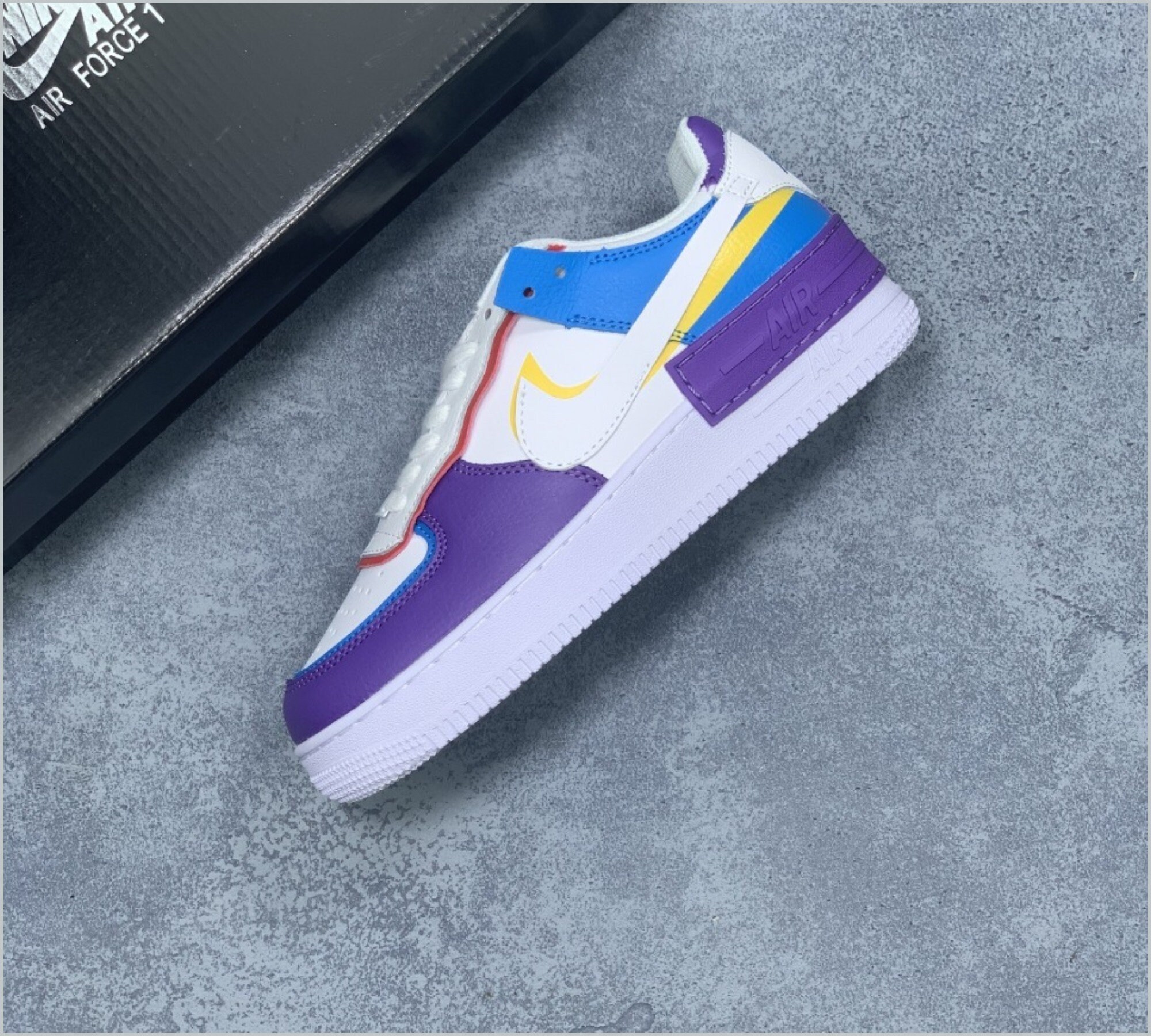custom purple air force 1