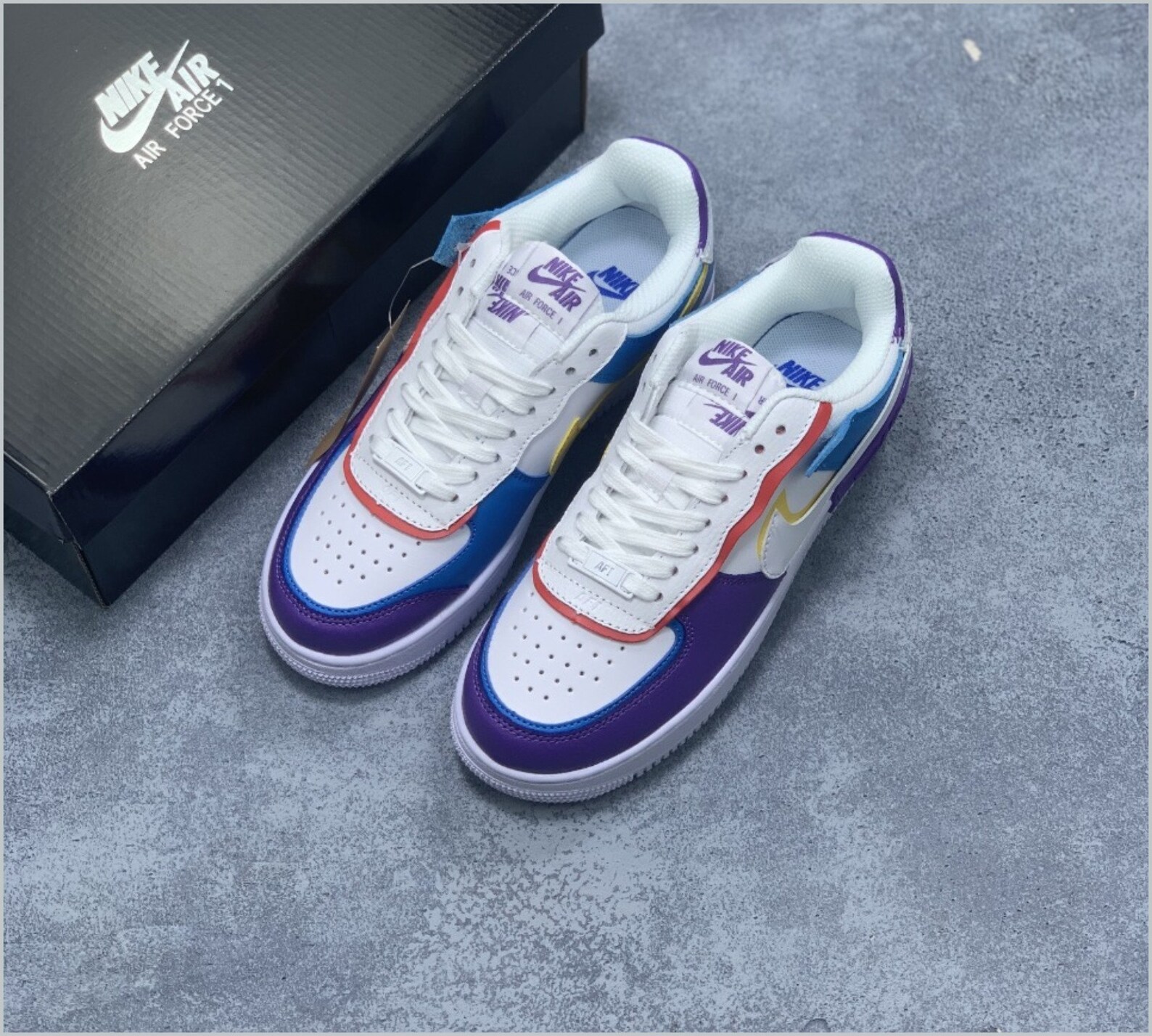 custom purple air force 1