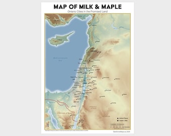 Map of Milk & Maple: Ontario Cities in the Promised Land