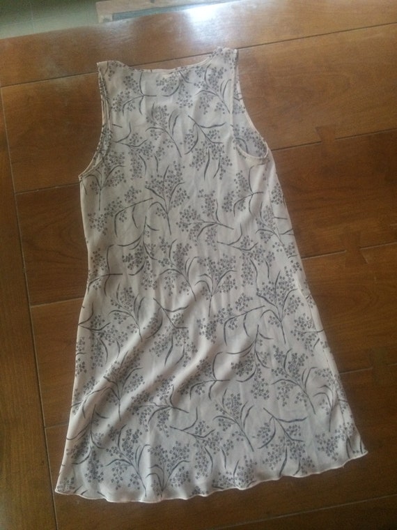 Y2K Calvin Klein sheer floral slip dress size sma… - image 2