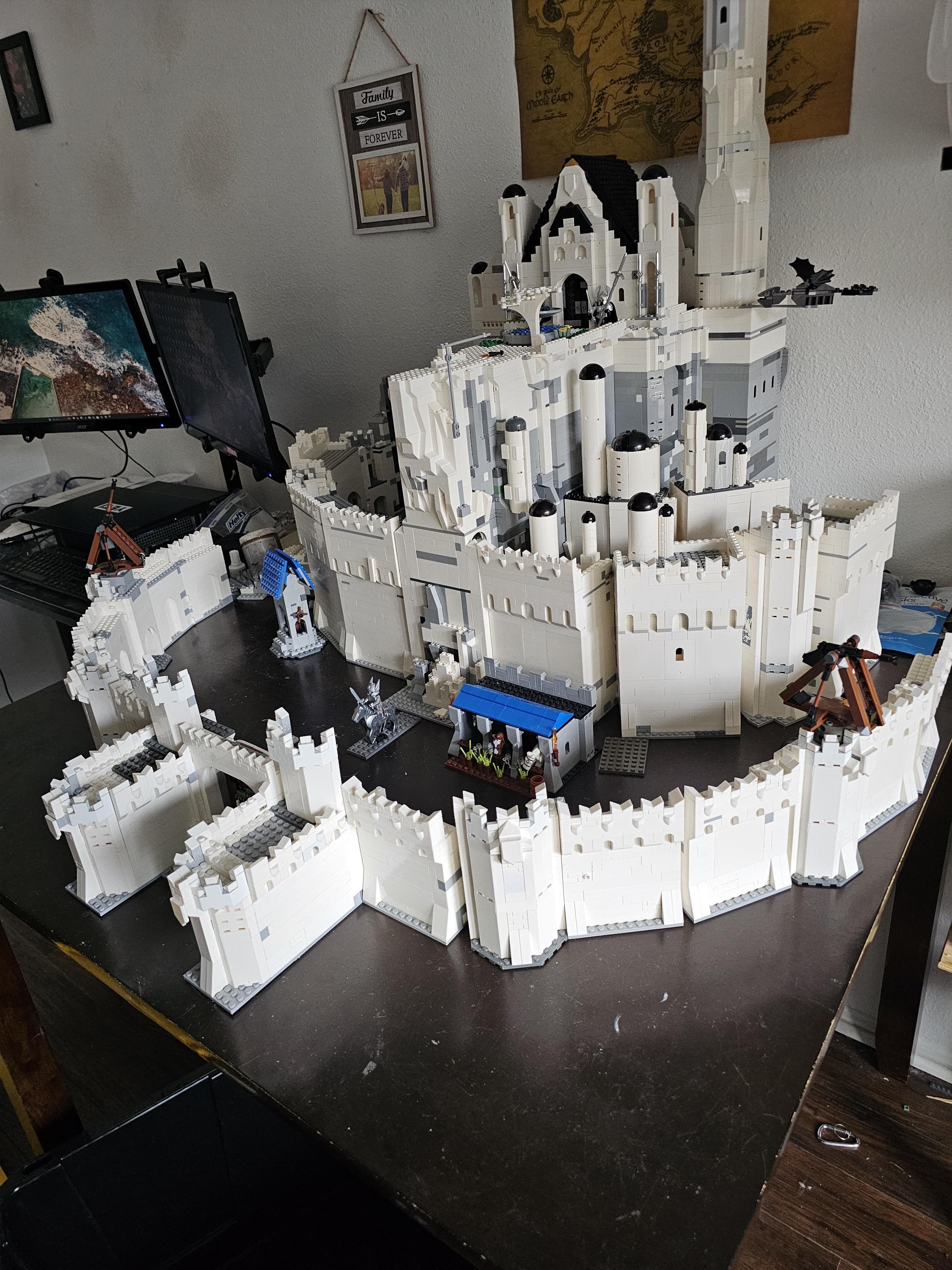 New Model of Custom Lego Minas Tirith Ships Complete Ready2shipcan Lower Cost 4 Less Minis extras Ask Me Can Also Sell in 3split Listings Etsy Canada