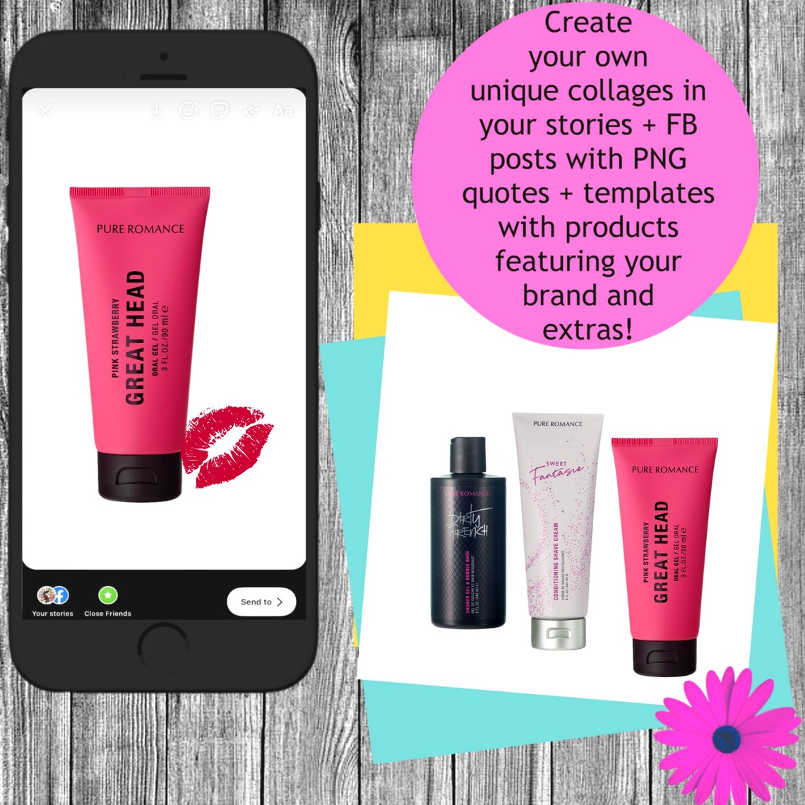 pure romance reps social media package pure romance