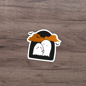 Ghost Couple Sticker | Cute Sticker | Laptop Sticker | Water Bottle Sticker | Fall Sticker