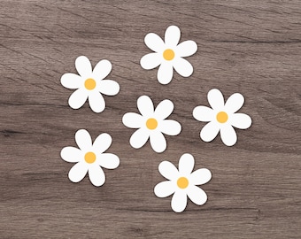 Little Daisies Stickers (6) | Cute Flower Stickers | Laptop Stickers | Water Bottle Stickers