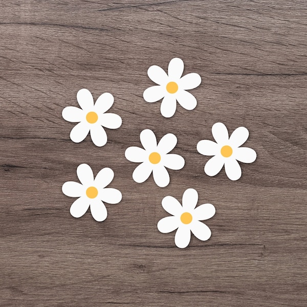 Little Daisies Stickers (6) | Cute Flower Stickers | Laptop Stickers | Water Bottle Stickers