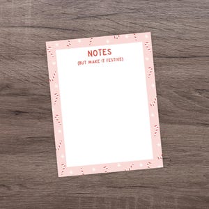 Notizen (Aber machen es festlich) Notizblock | Briefpapier | Weihnachten Notizblock | Süßer Notizblock | Bürobedarf | Urlaub Notizblock | Weihnachts Notizblock