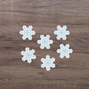 Kleine Schneeflocke Aufkleber (6) | Niedliche Mini Aufkleber | Laptop Aufkleber | Urlaub Aufkleber | Winter-Aufkleber | Weihnachtliche Sticker