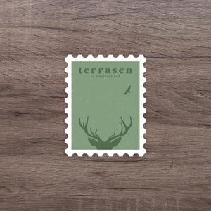 Sticker pour timbre Terrasen | Sticker trône de verre | Sticker Kindle | Sticker Booktok | Sticker Royaume des cendres