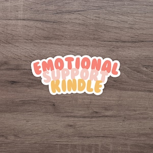 Emotionale Unterstützung Kindle Aufkleber | Niedliche Sticker | Kindle Sticker | Booktok Aufkleber | Kindle Dekor | Wasserfester Aufkleber