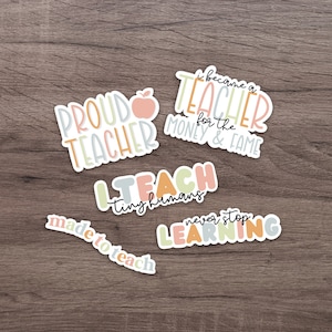 Teacher Sticker Pack | Cute Teacher Stickers | Teaching Stickers | Elementary Teacher Sticker Pack