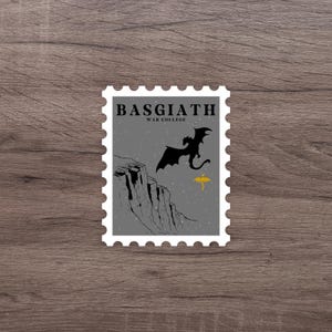 Pegatinas de sellos de la Escuela de Guerra de Basgiath / Pegatinas de la Cuarta Ala / Pegatinas de Kindle / Pegatinas de Booktok / Tormenta de ónice / Llama de hierro / Tairn y Andarna