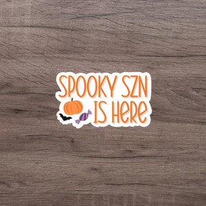 Spooky Season Sticker | Halloween Sticker | Laptop Sticker | Water Bottle Sticker | Fall Sticker