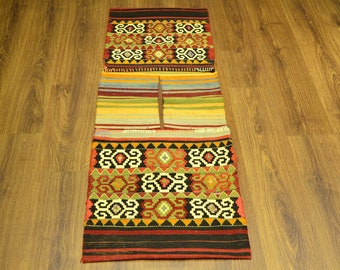 Handwoven Nomad Saddle Bag, Ethnic Tribal Wool Wall Hanging (102x102 cm)