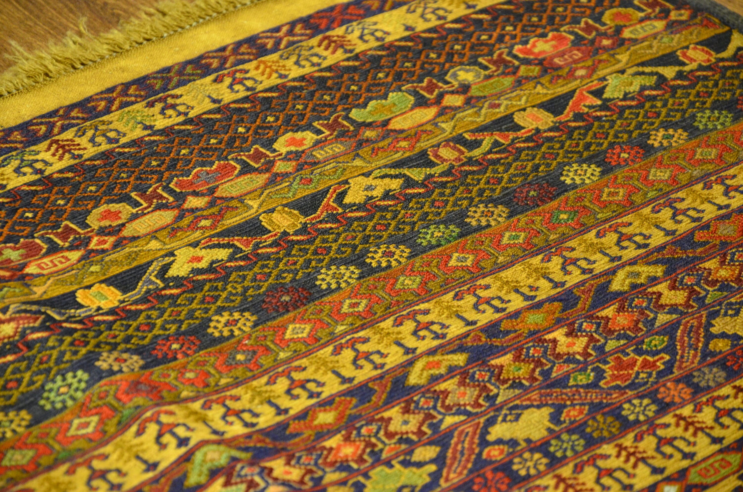 Wall Hanging Vintage Rug,home Decorative Rug,nomad Handmade Rug,natural Wool Rug,striped Pattern