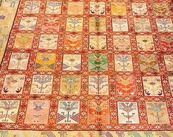 Handgemaakt Turks zijden tapijt dierlijk patroon luxe oosters tapijt 300 x 200 cm