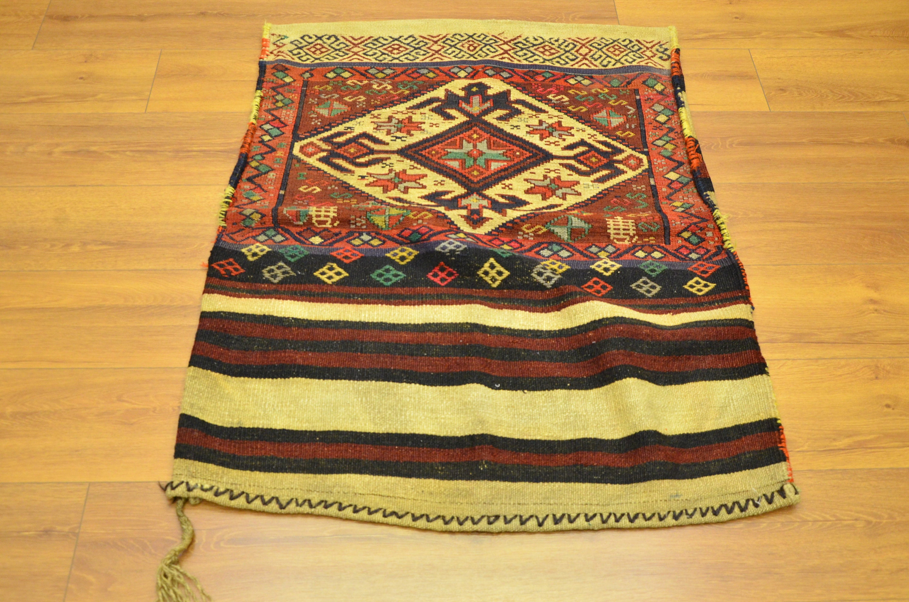 Nomad Vintage Pillow,large Rug Pillow,multi Color Rug Pillow,embroidery