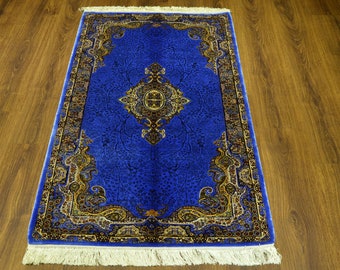 Dywan orientalny z tureckiego jedwabiu, 120 x 180 cm, luksusowy dywan (4 x 6 stóp)