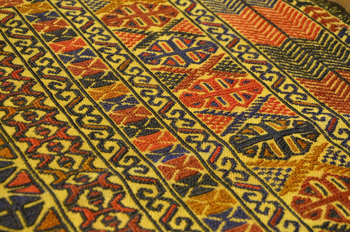 Armenischer Vintage KelimStickerei Arbeit KelimWohnzimmer | Etsy