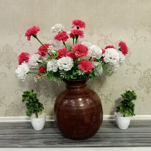 Vintage Holz Blumentopf, Vintage Holzmaserung Messtopf, Indische Küchenutensilien, Holztisch Top Planter, Holz Gartentopf.