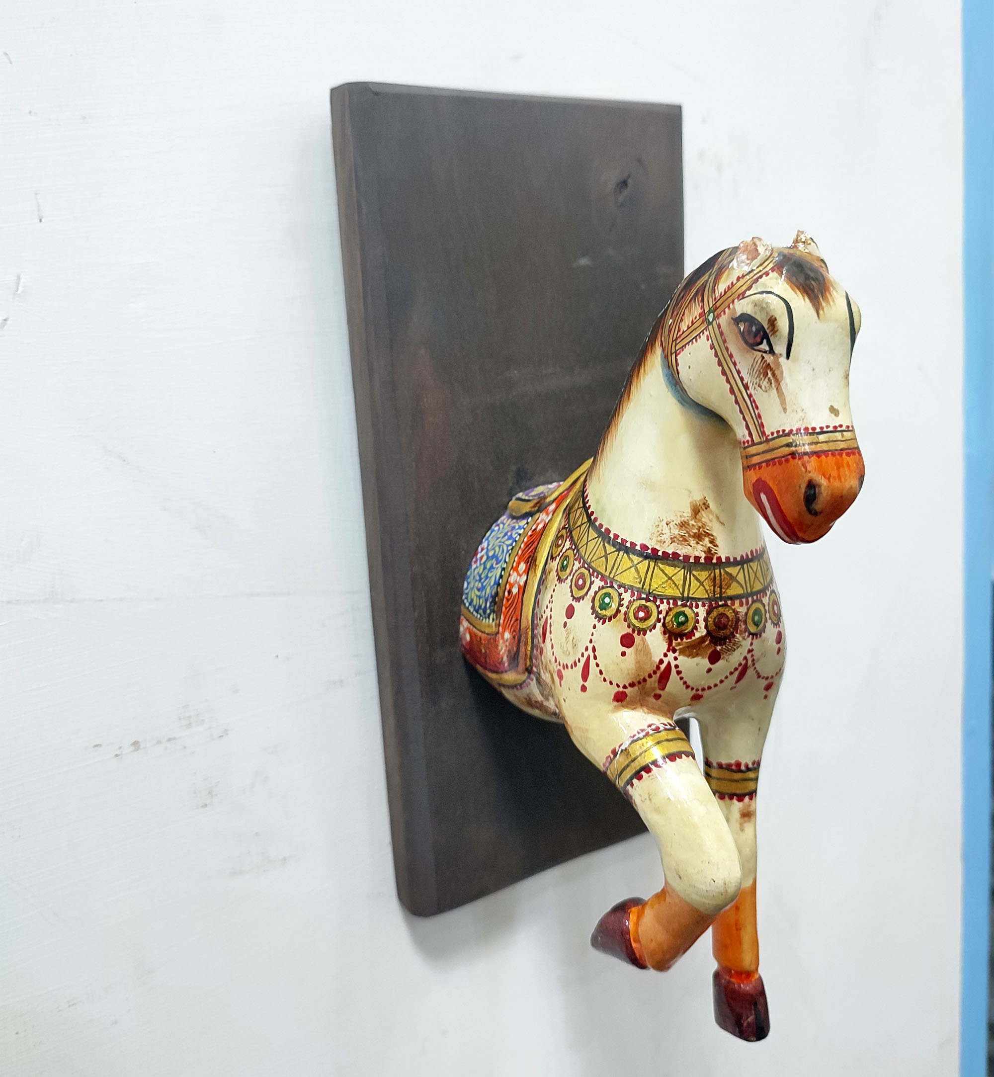 Wooden Ethnic Horse Head Wall Hanging Hand Carved Horse Head Etsy