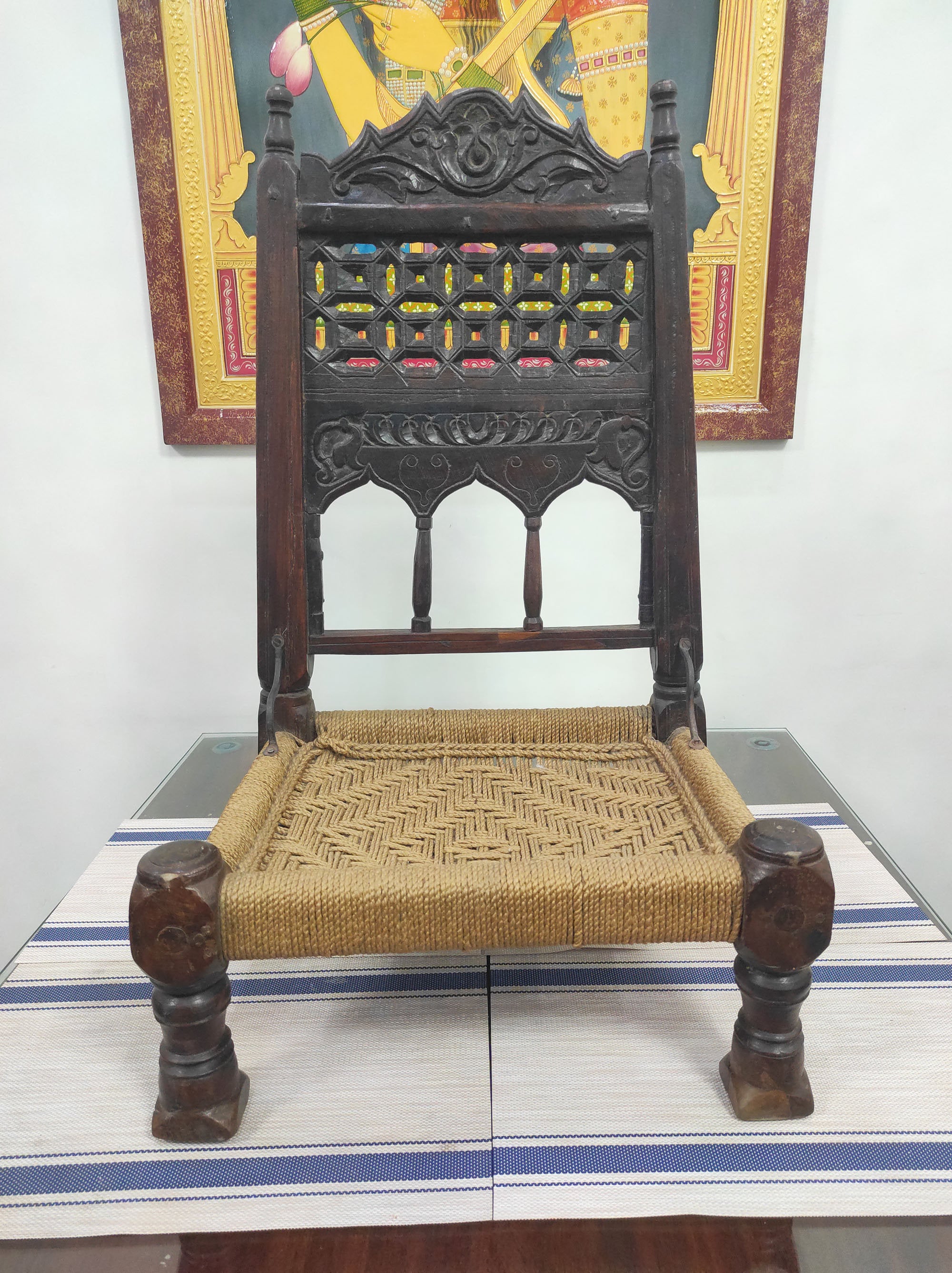chaise Indienne En Bois