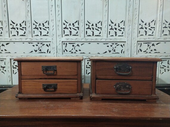 Vintage Drawer Pull Photo Holder - Box of 2