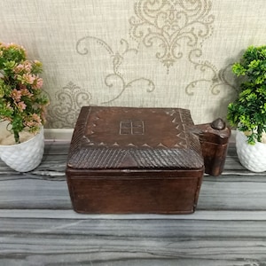 Spice Box , Vintage Spice Box , Antique Spice Box , Gift Box , Masala Box , Wooden Spice Box , Jewelry Box , Indian Box , BBQ Box , Box.