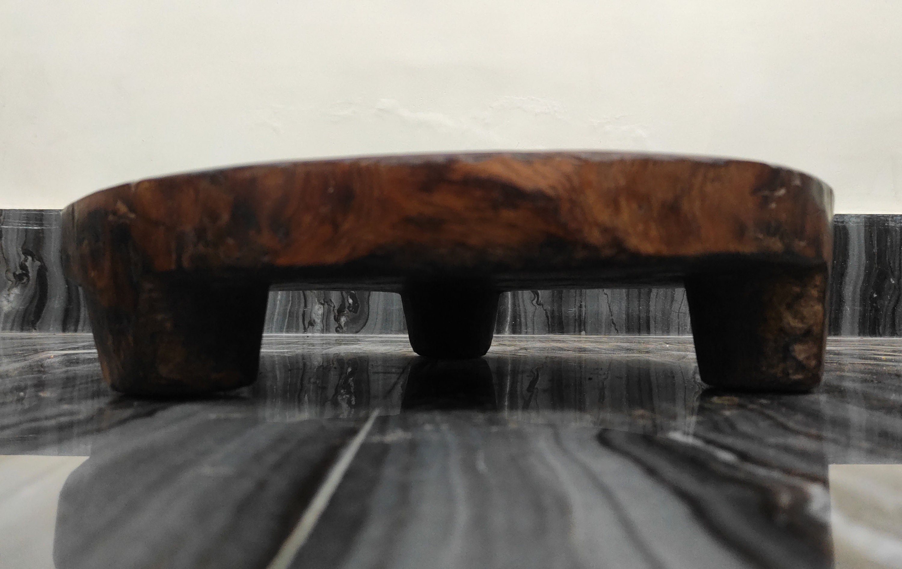 Primitiver Vintage Geschnitzter Fußhocker Vintage Holz | Etsy