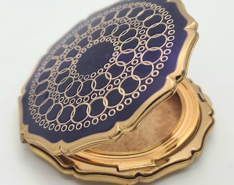Vintage Stratton Powder Compact Mirror Makeup Accessory England Vanity Handheld Case Women's Accessory Classic Retro Fashion Gift