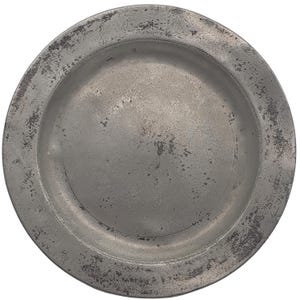 Antique Pewter Plate, Georgian Stamped Pewter Dish, Late 18th / Early 19th Century, Period Decor