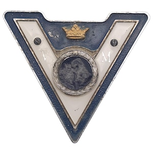 Vintage CVM 70 Year Award Car Badge: 1970s Auto Emblem