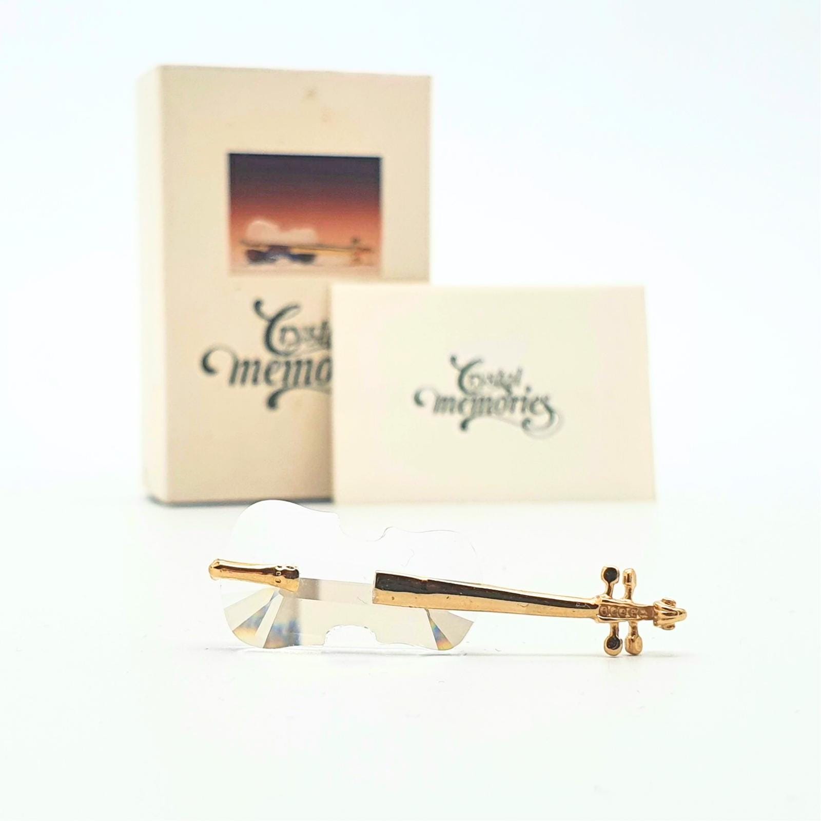 Swarovski Crystal Figurines Violin - Etsy