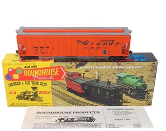 Lot 4 Wagons Américains Couverts Réfrigérants Roundhouse – Échelle N 1/160 (occasion)