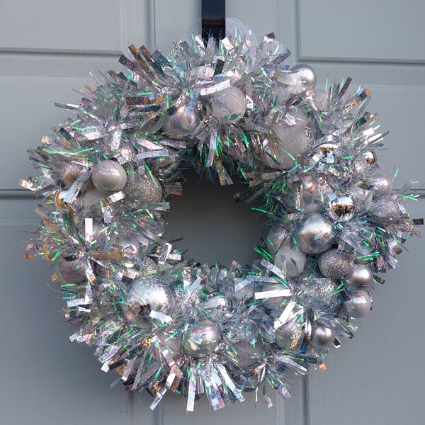 Christmas Bauble Wreath Etsy UK