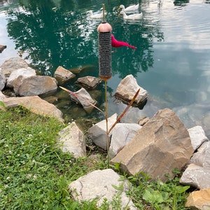 Cattail bird feeder