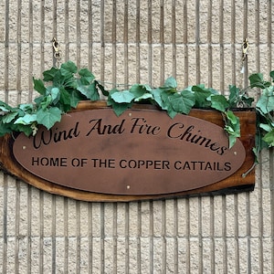 Copper Cattail Wind Chimes 2 sets image 6