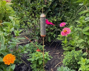 Cattail bird feeder