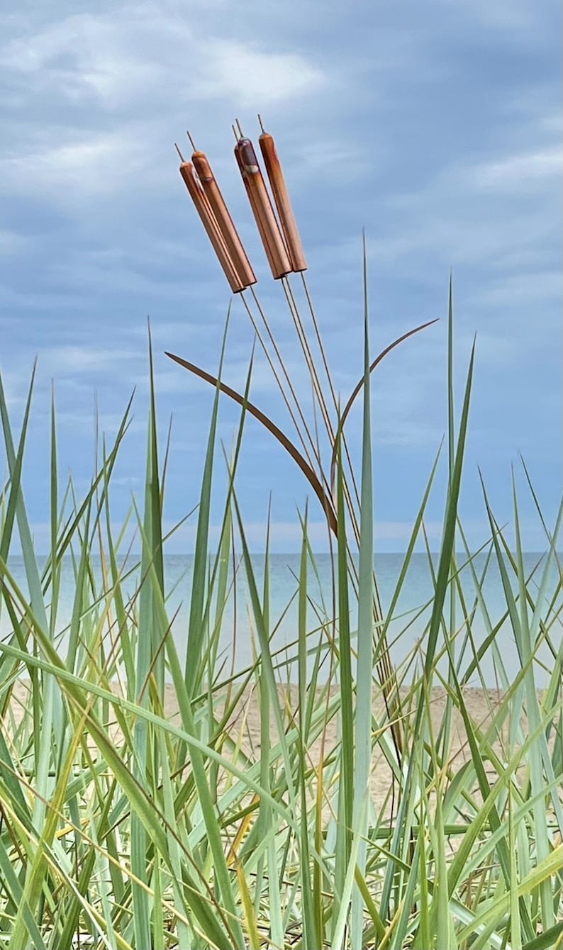 Copper Cattail Wind Chimes image 9