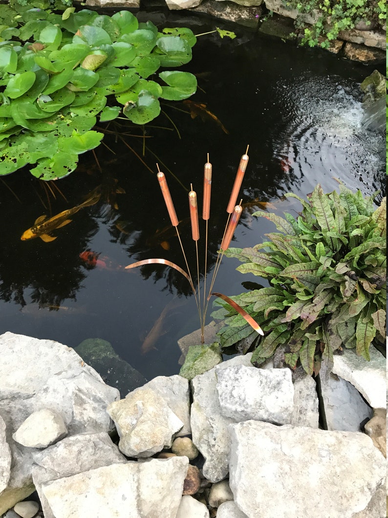 Copper Cattail Wind Chimes image 2