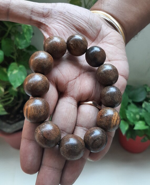 Indonesian Agarwood Bracelet 10mm #THI10 – Hieu Tran Gemstone & Jewelry