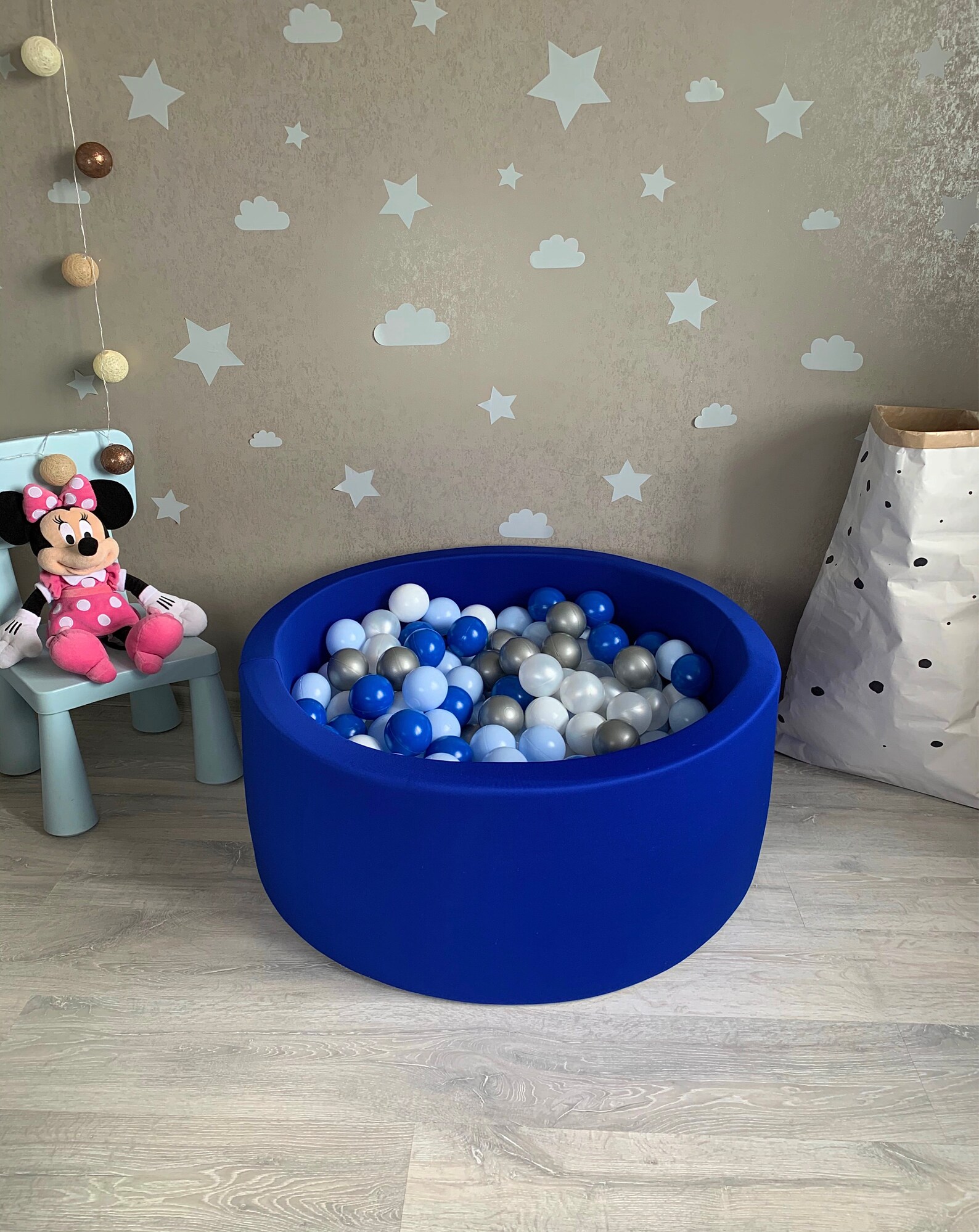 Ball Pit 200 Balls included Blue foam ball pit baby ball Etsy