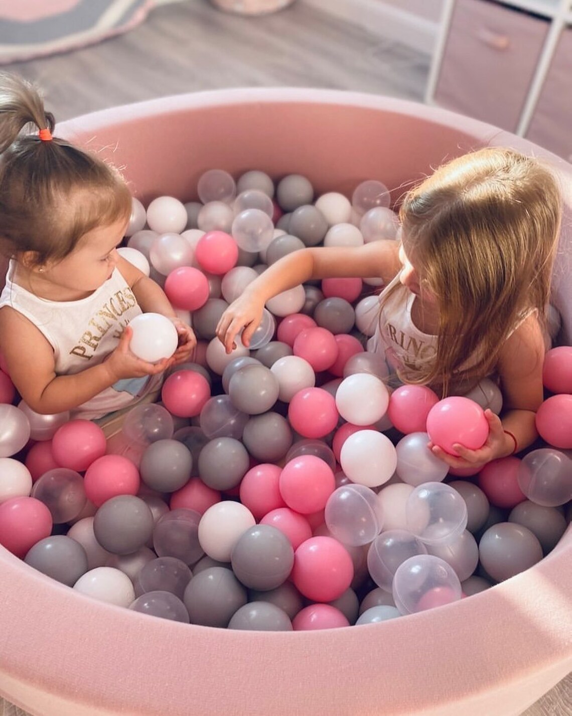 Kids Ball Pit 200 Balls included Pink foam ball pit Etsy